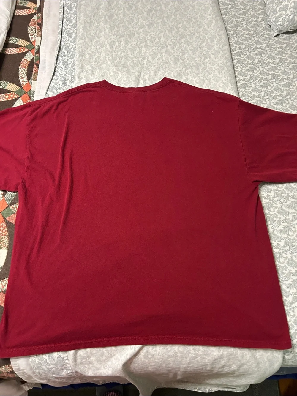 Gildan Red Heavy Cotton Crew Neck Tee